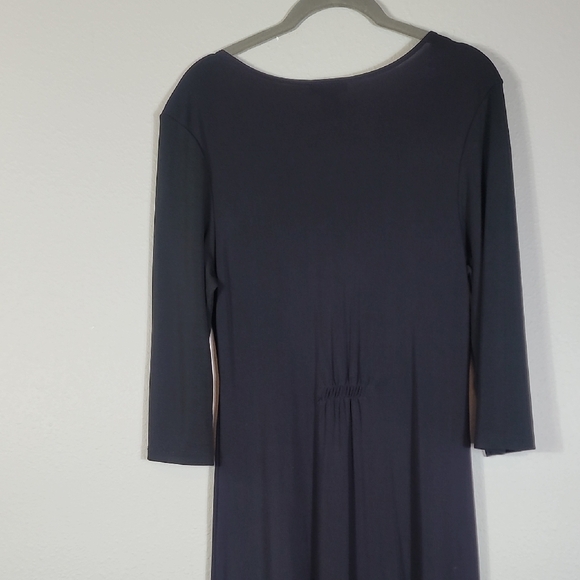 Y2K Vintage Limited Long Sleeve Maxi Dress Size XL Black Whimsigoth 90s Modest - Picture 9 of 16